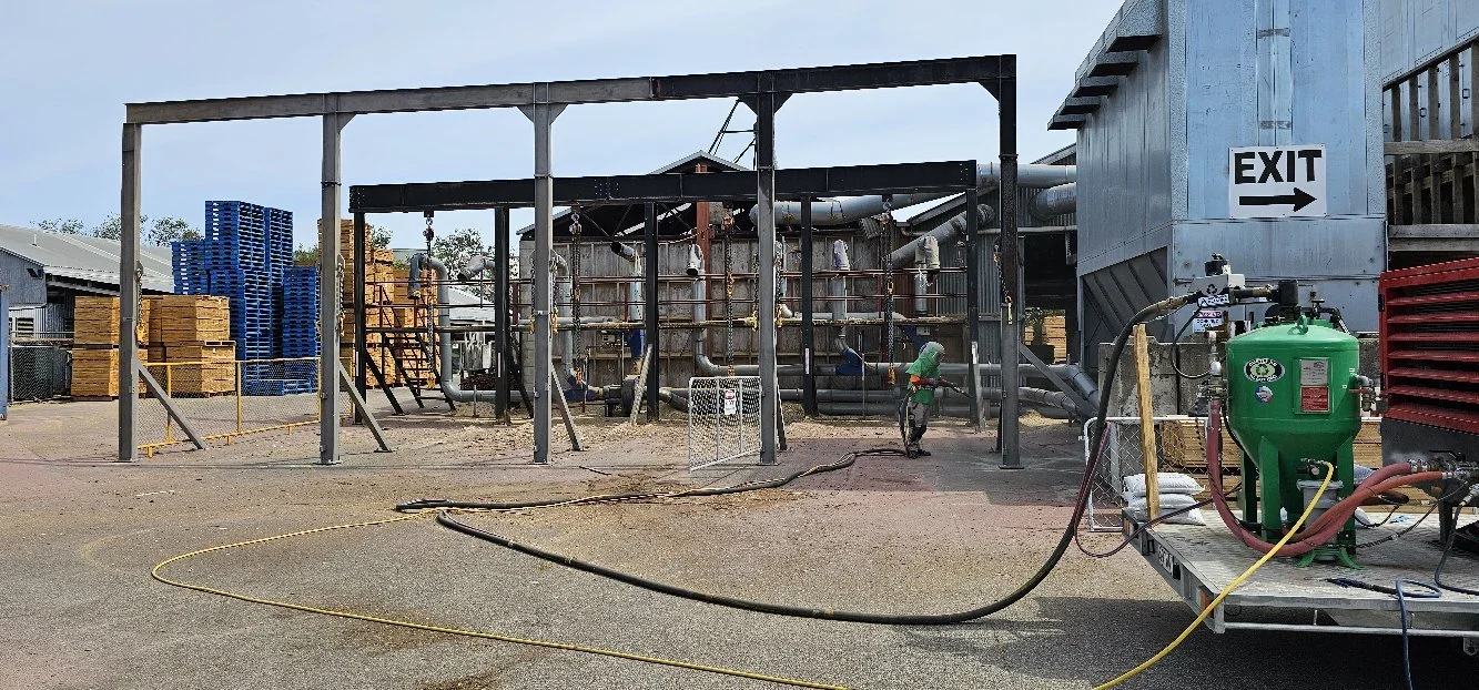 Big Tuff Pallets - Steel Blasting
