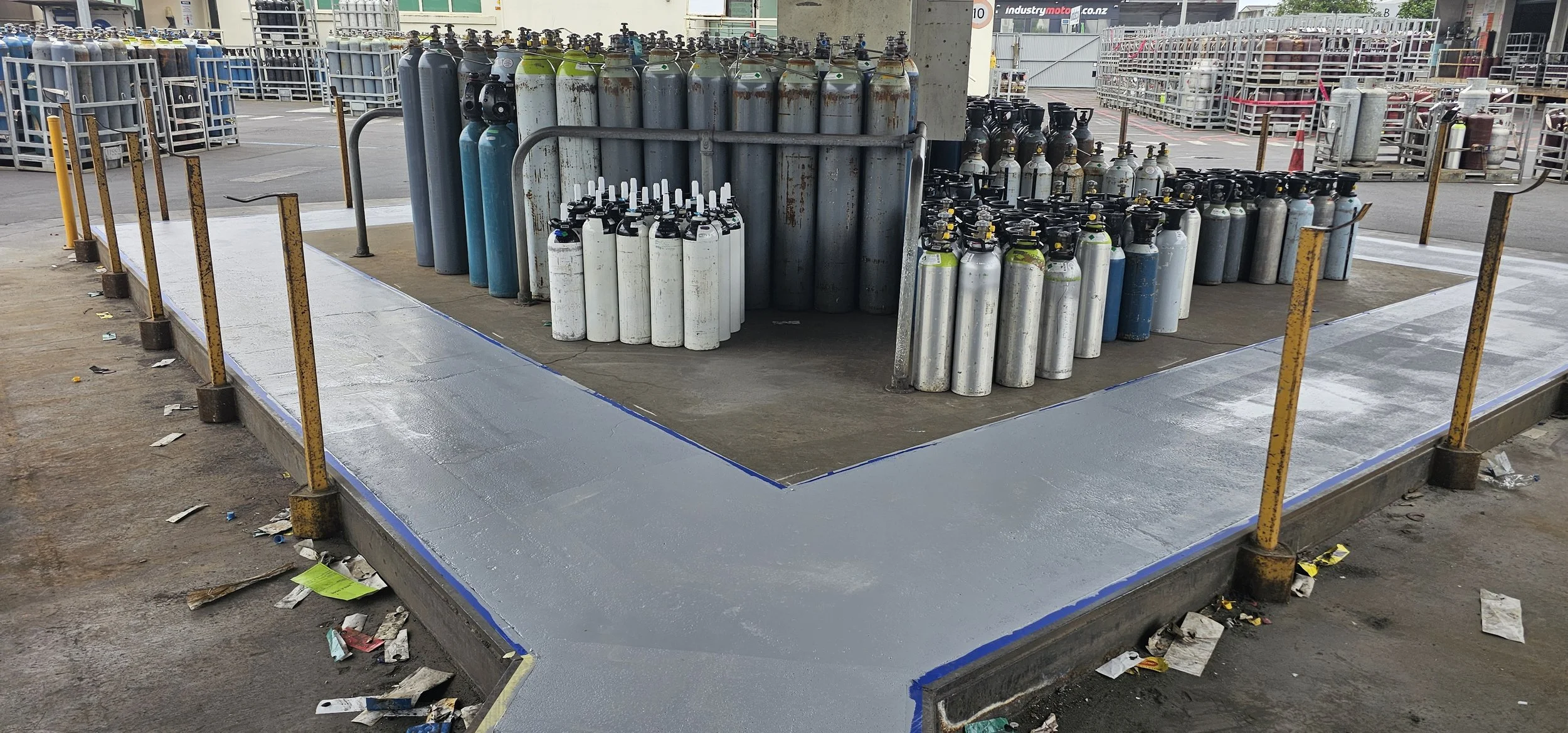 BOC Cylinder Depot - Grinding and Epoxy Screed