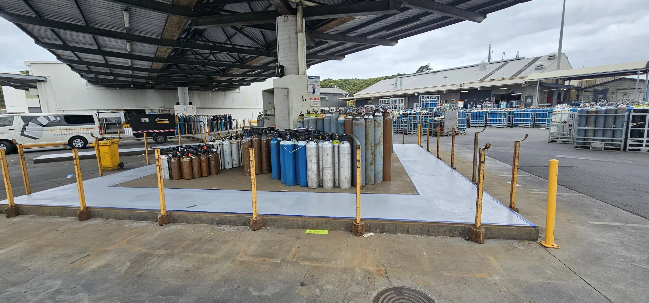 BOC Cylinder Depot - Grinding and Epoxy Screed