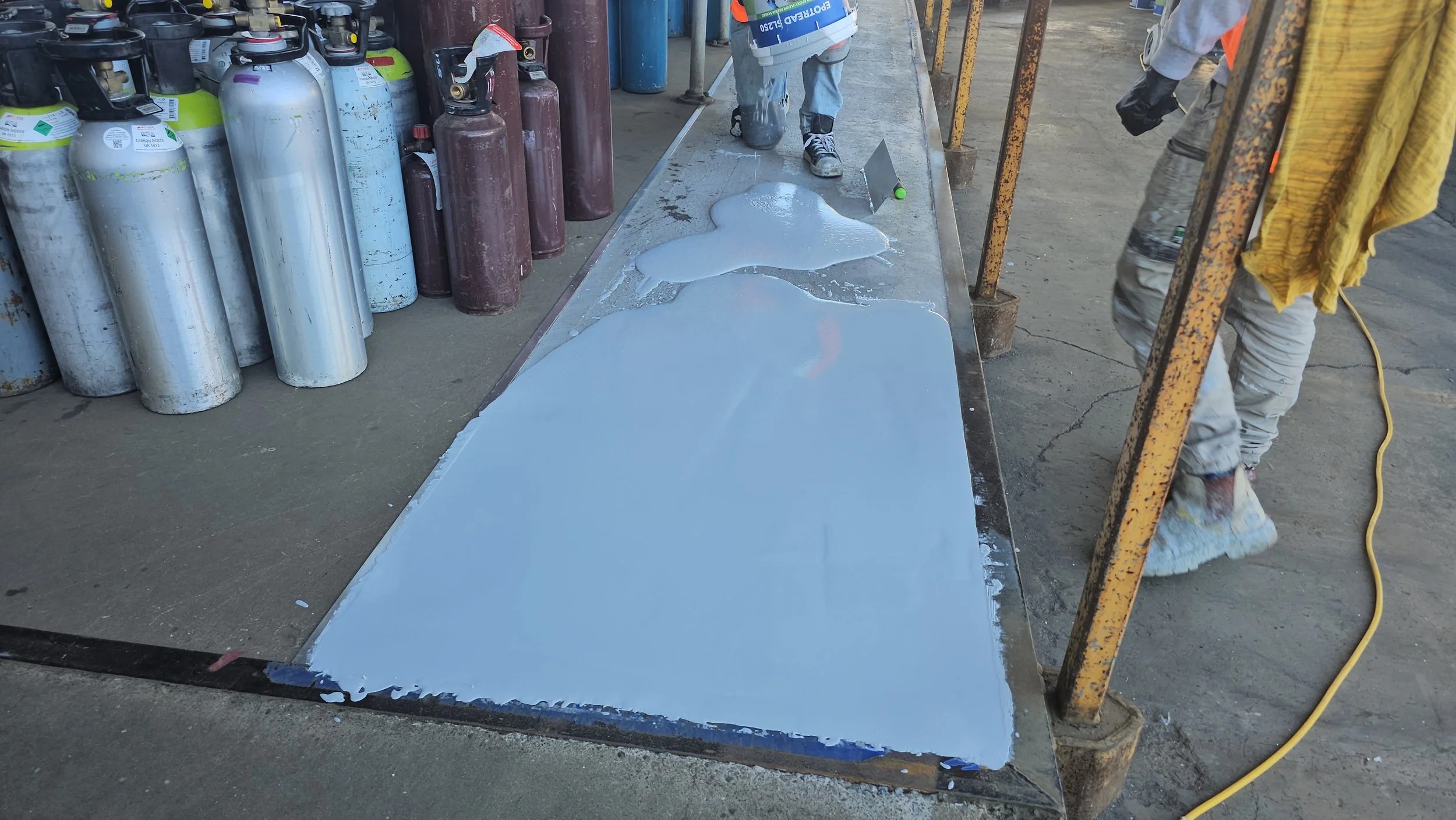 BOC Cylinder Depot - Grinding and Epoxy Screed