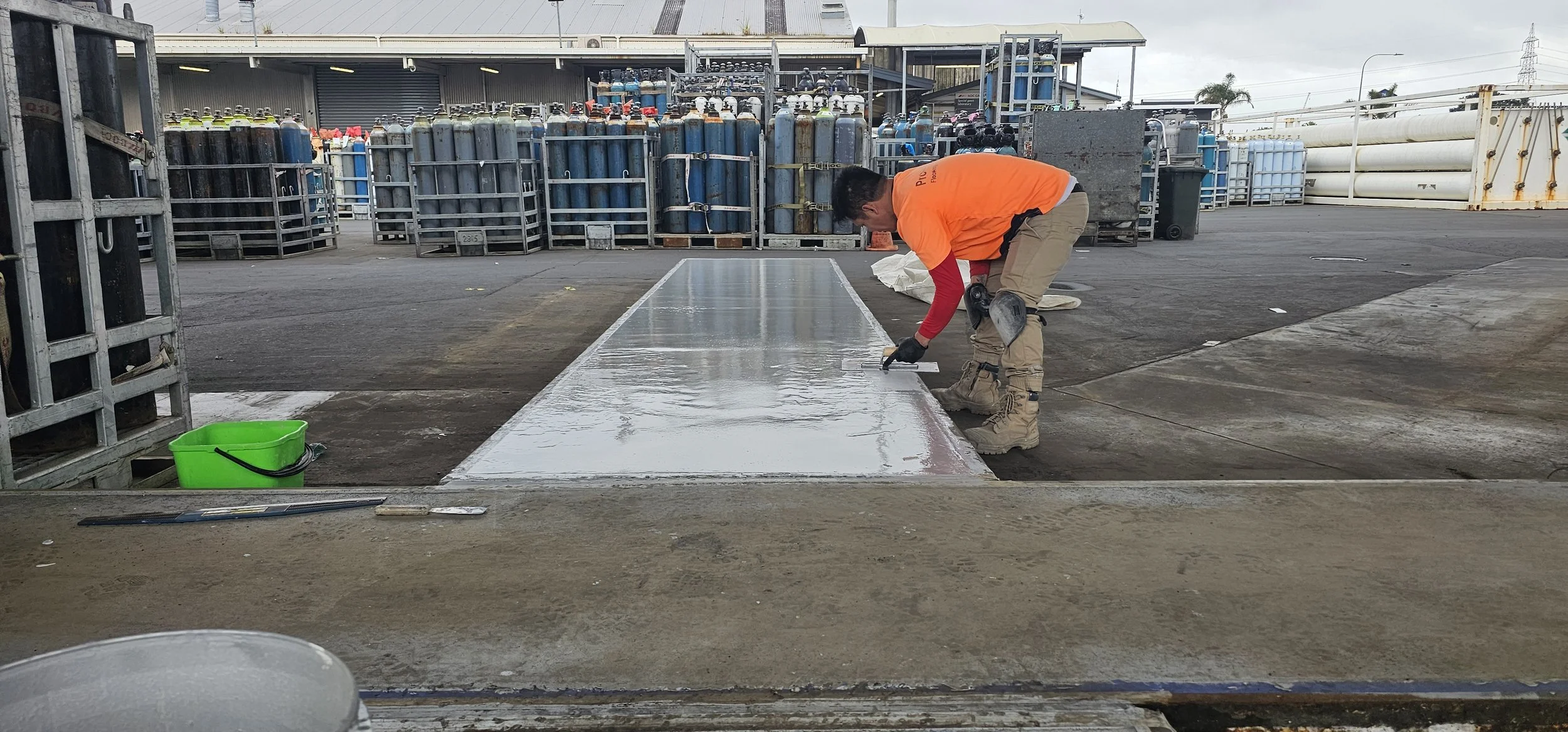 BOC Cylinder Depot - Grinding and Epoxy Screed